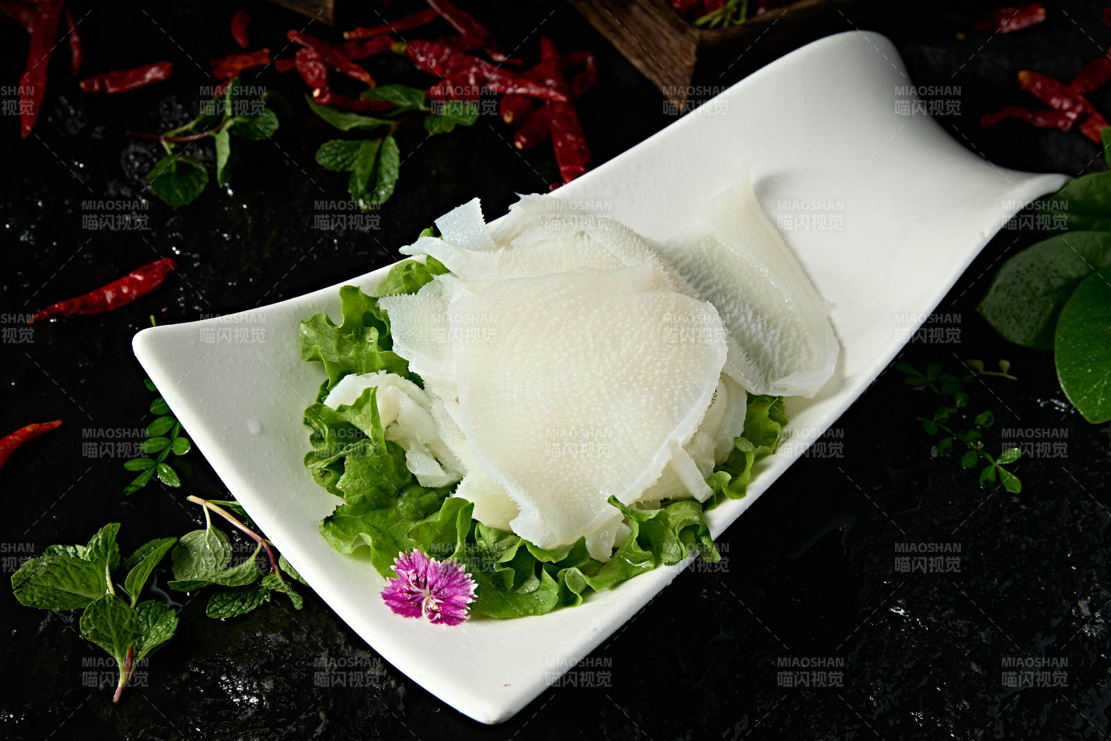 火锅食材魔芋素毛肚图片