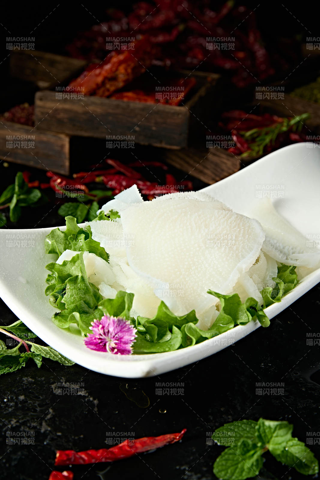 火锅食材魔芋素毛肚图片