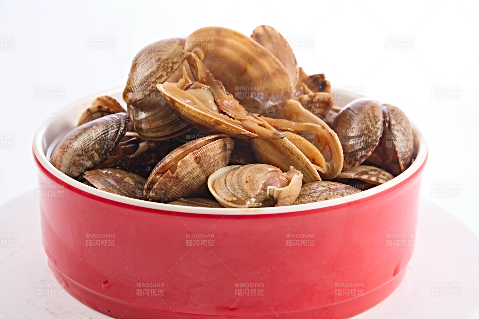 夏季大排档美食香辣炒花蛤图片