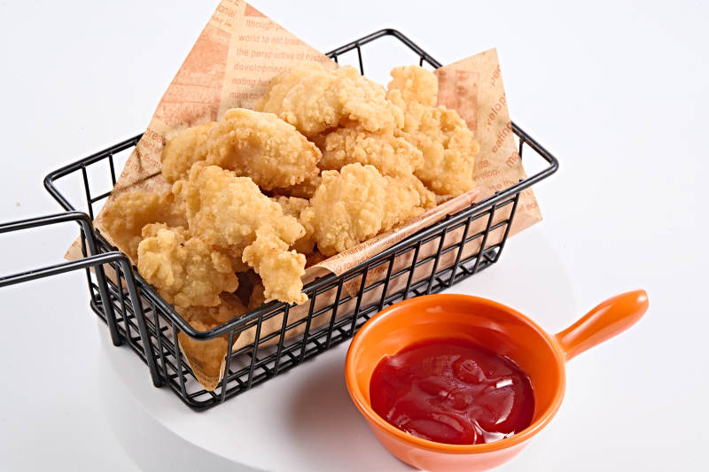 快餐美食油炸鸡米花图片