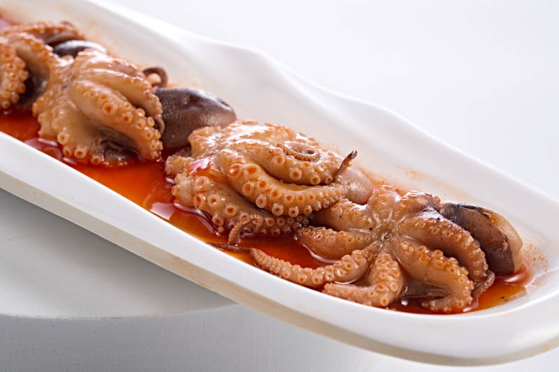 浇汁生淹小八爪鱼图片