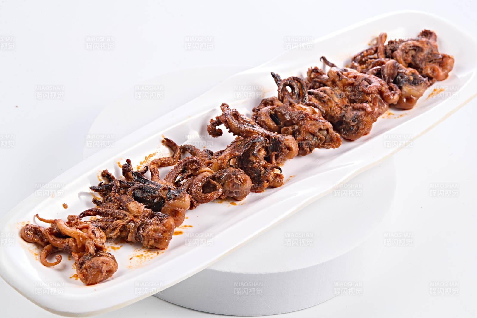 香辣油炸鱿鱼须图片