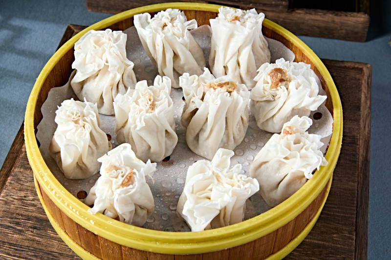 地方特色美食内蒙肉馅烧麦图片