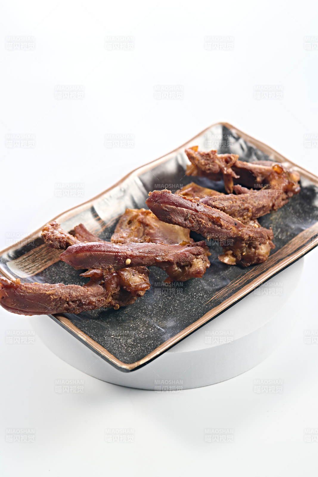 开袋即食武汉麻辣鸭叉骨图片