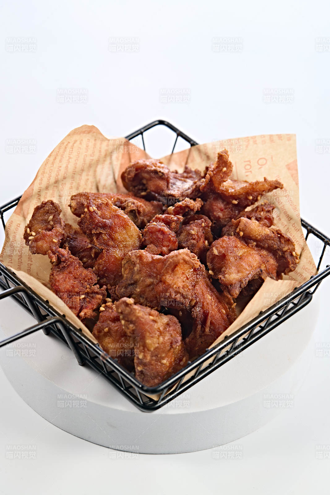 佐酒小吃油炸带骨鸡块图片