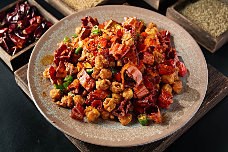 香炸酥脆辣椒鸡丁图片