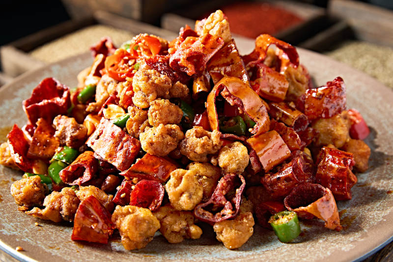香炸酥脆辣椒鸡丁图片