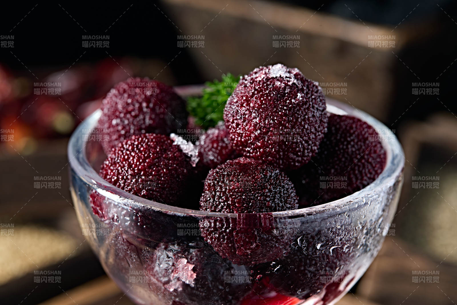 甜品水果糖水腌渍杨梅果图片