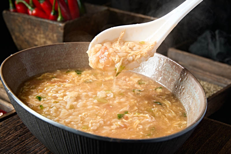 鸡蛋菠菜疙瘩汤图片