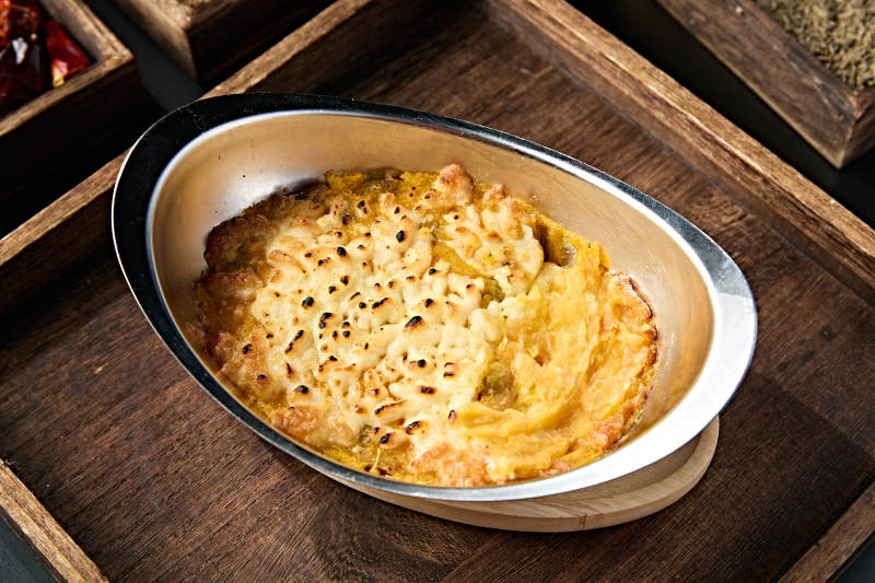 美味小吃芝士焗红薯泥图片