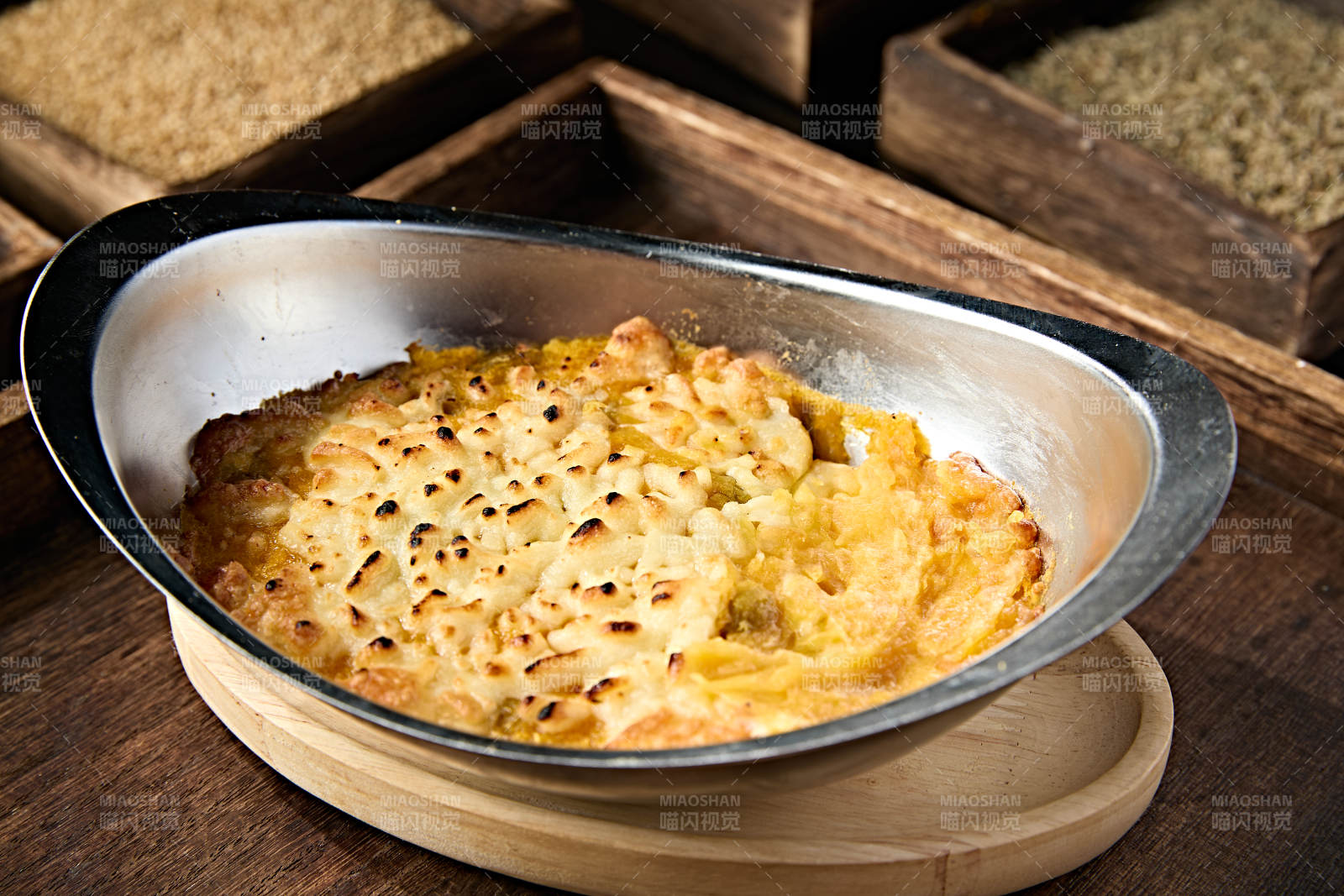 美味小吃芝士焗红薯泥图片