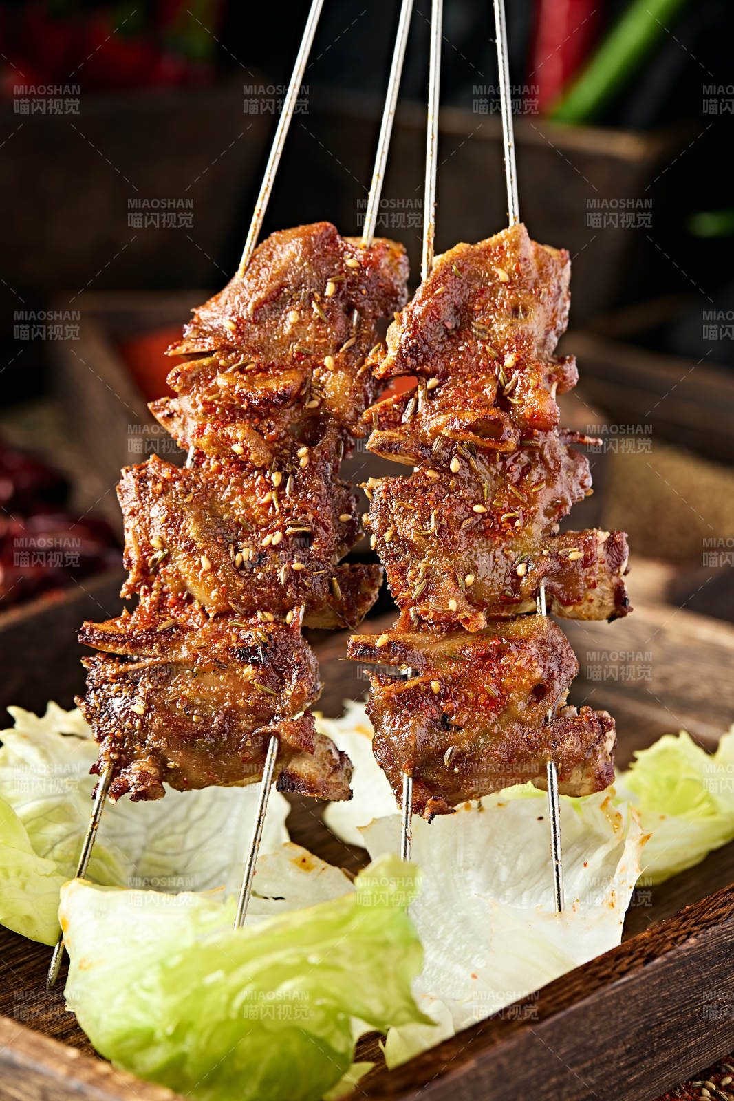 锦州特色烧烤炭烤鸡头图片