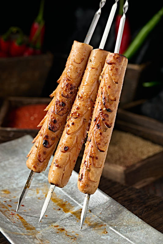 美味炭烤风味火腿肠图片