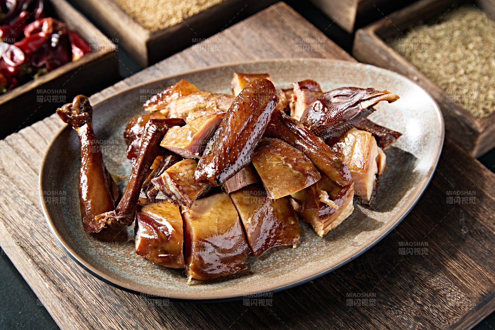 分切油浸风干鸡块图片