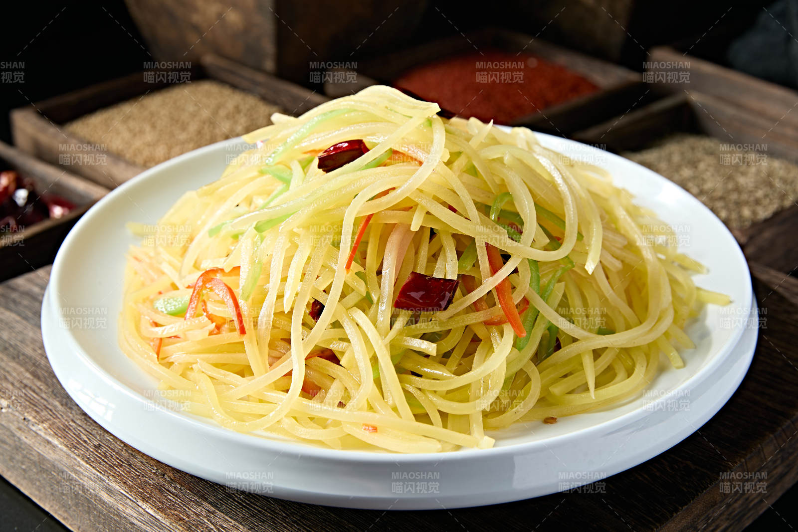 炝炒酸辣土豆丝图片