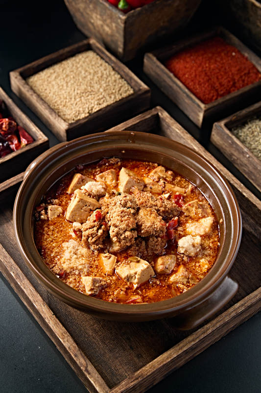 砂锅香辣鱼籽炖豆腐图片