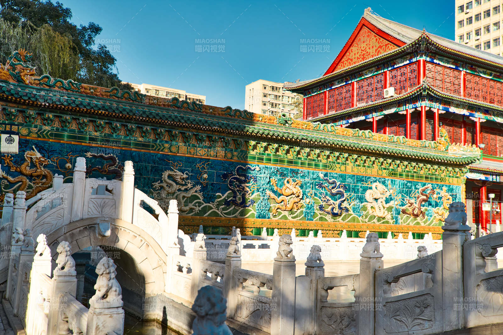 河北省张家口市宣化区九龙壁建筑景观图片