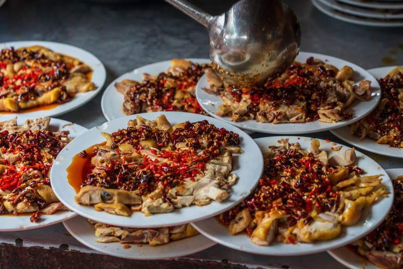 辣味鸡块盛宴图片