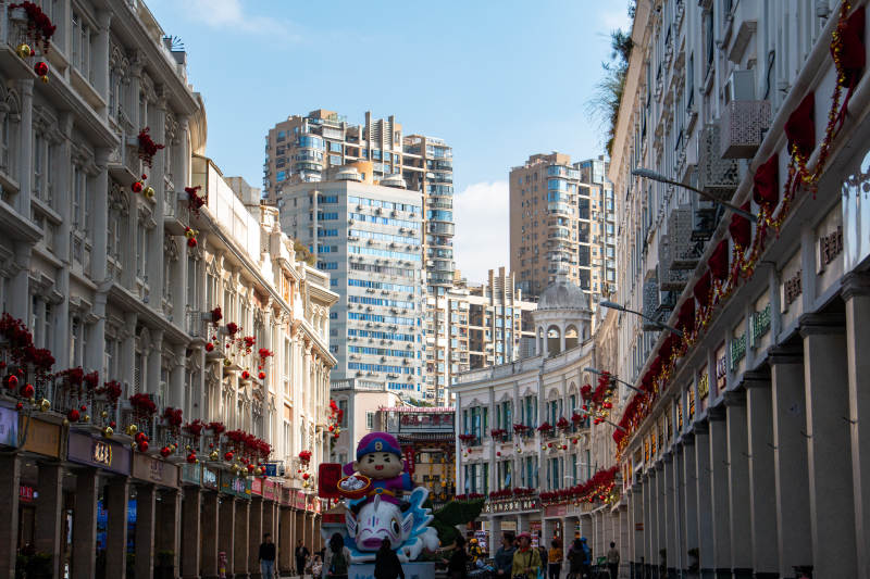 厦门中山路街景迎新春图片