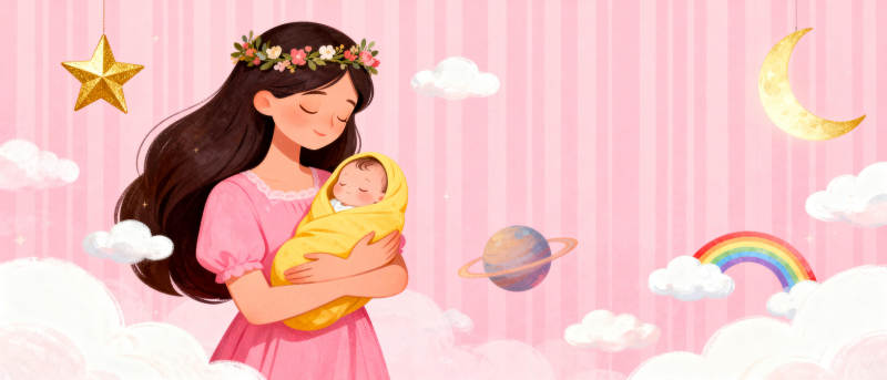 母爱如星月般温柔图片