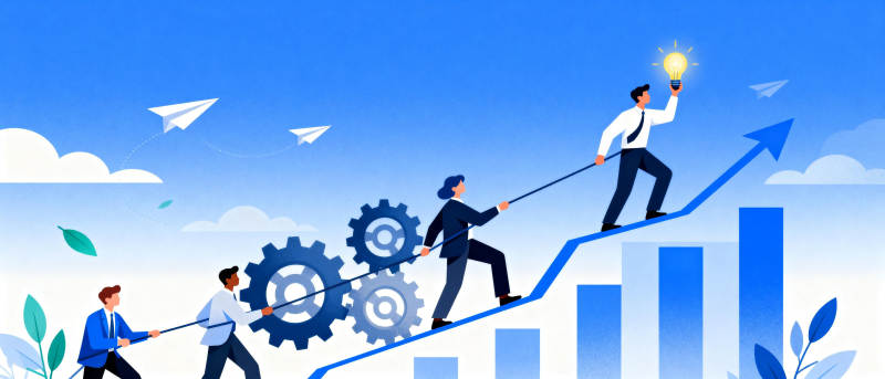 团队协作共攀高峰图片