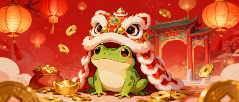 金蟾贺岁迎新春图片