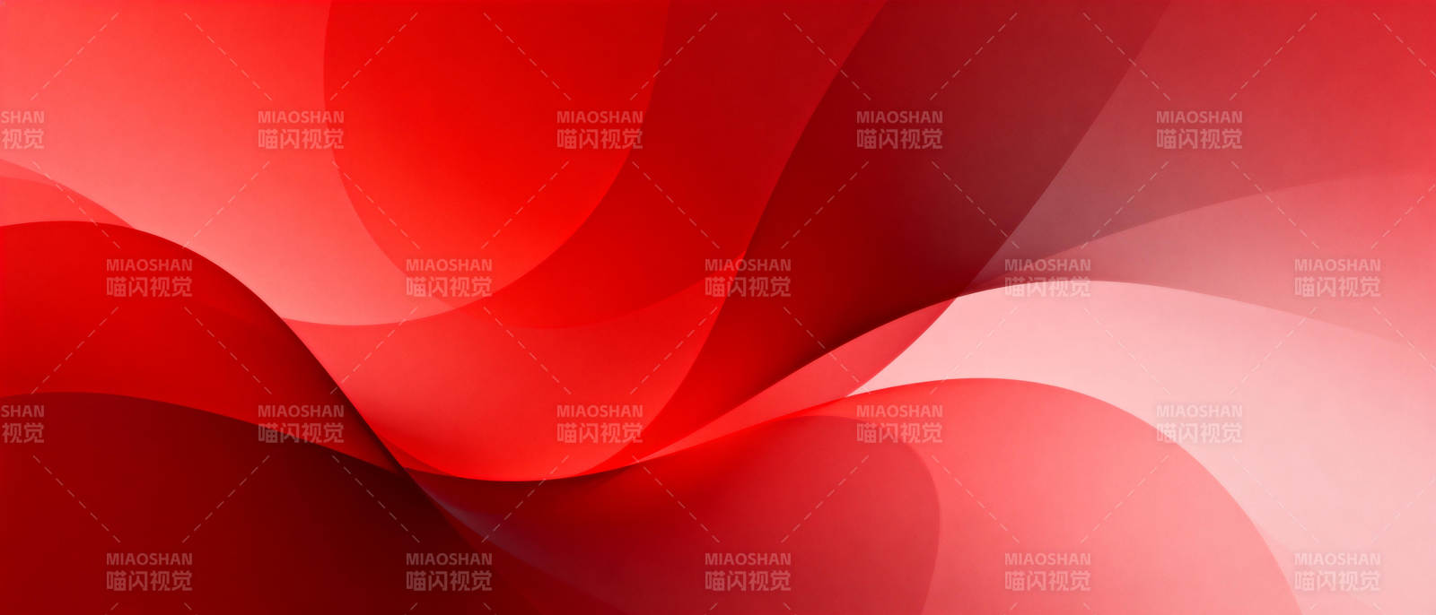 红色波浪抽象艺术图片