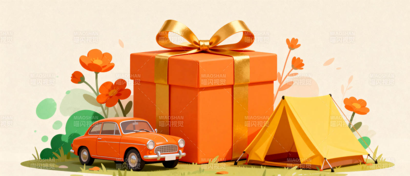 礼物与露营车图片
