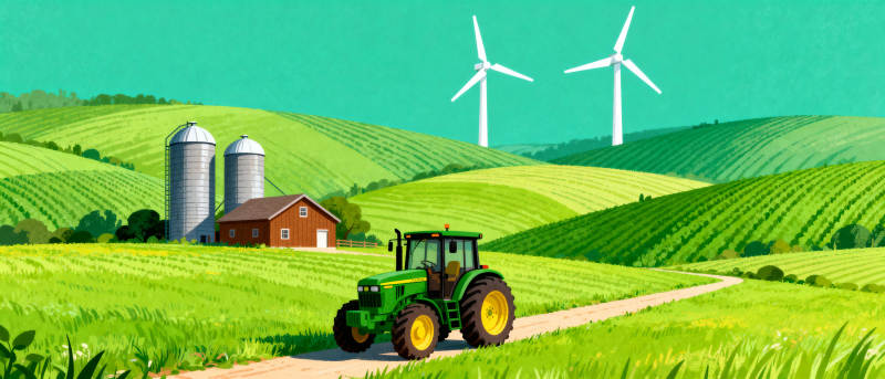 绿色农场风光图片