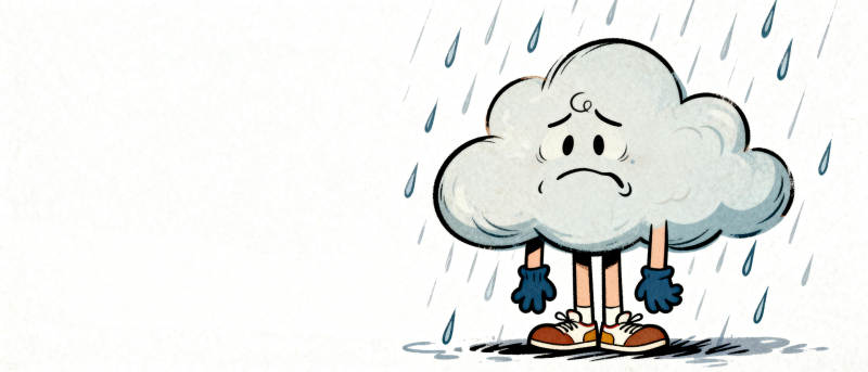 下雨的云朵图片