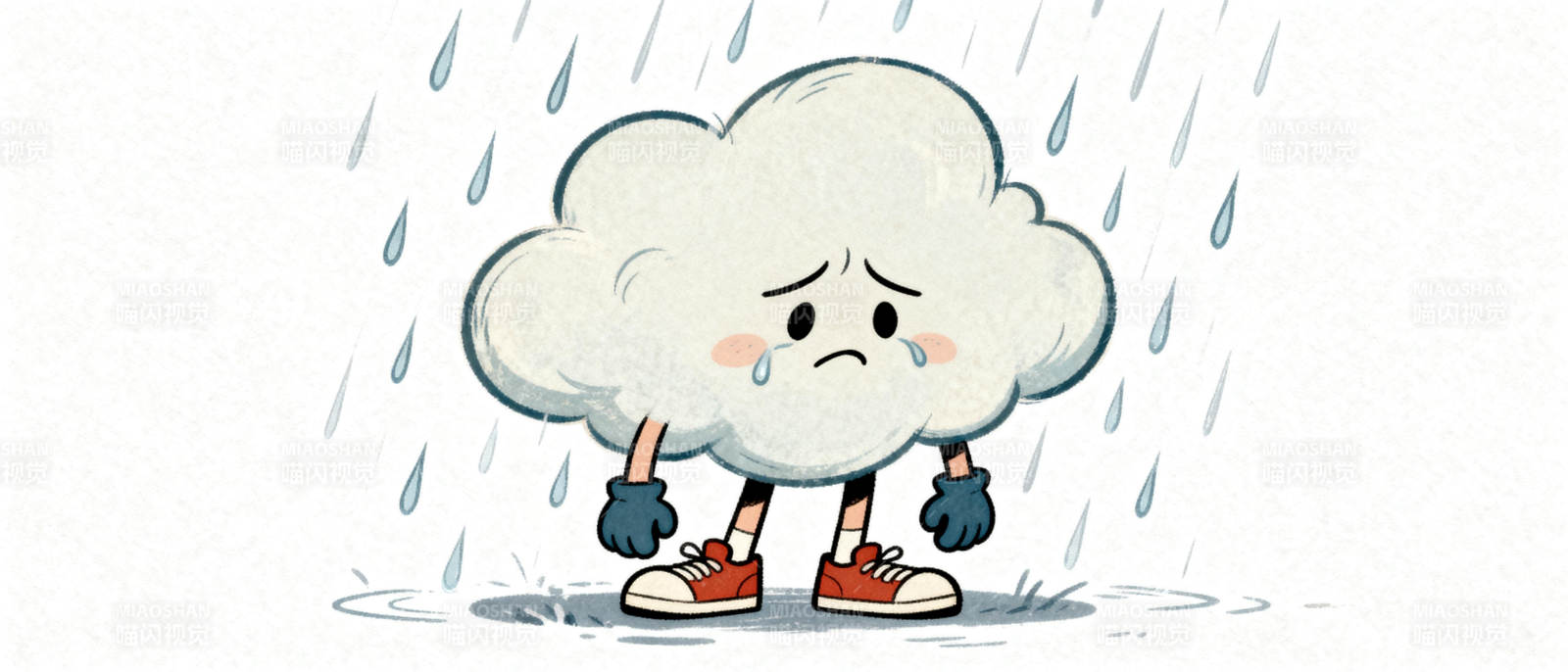 雨中愁云图片