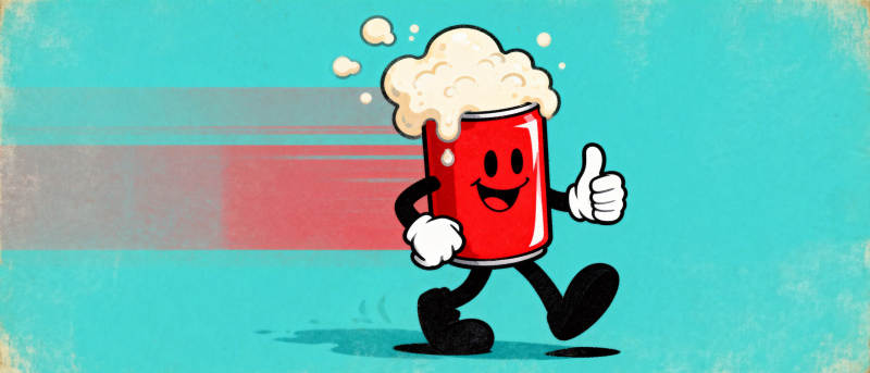 快乐啤酒杯奔跑图片