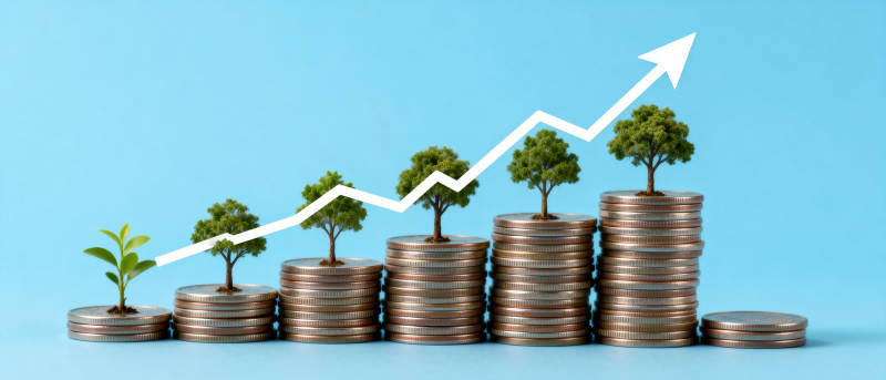 财富增长 绿意盎然图片