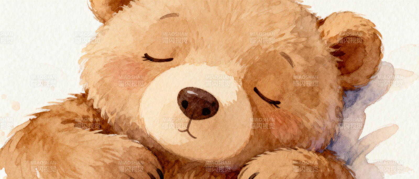 睡梦中的小熊图片