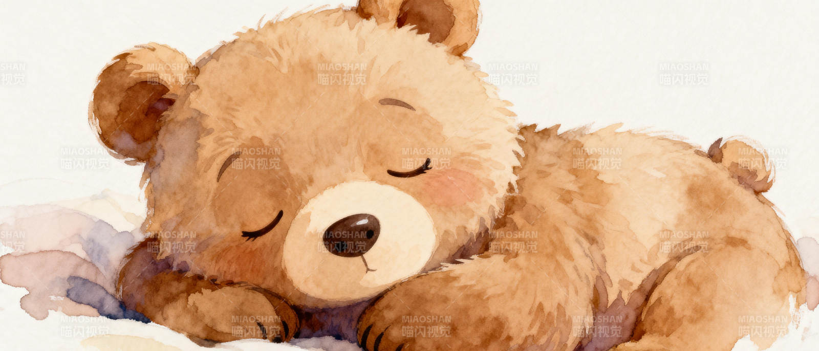 睡梦中的小熊图片