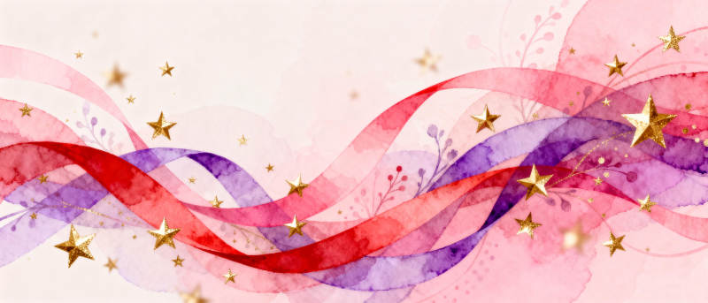 梦幻彩带星辰图片