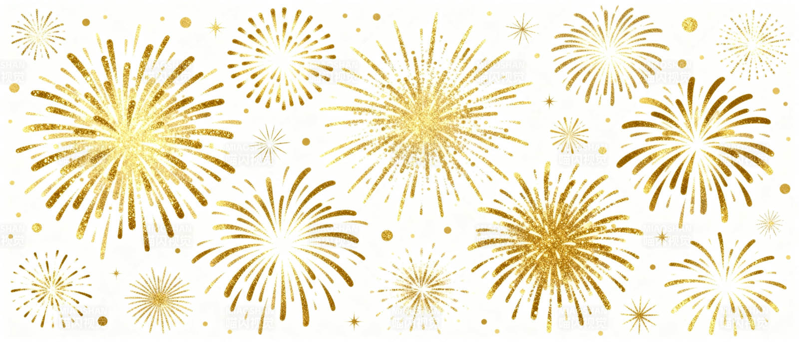 金色烟花绽放图片