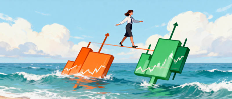 经济波动中的平衡图片