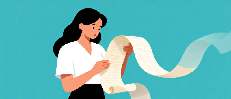 女子阅读长卷图片