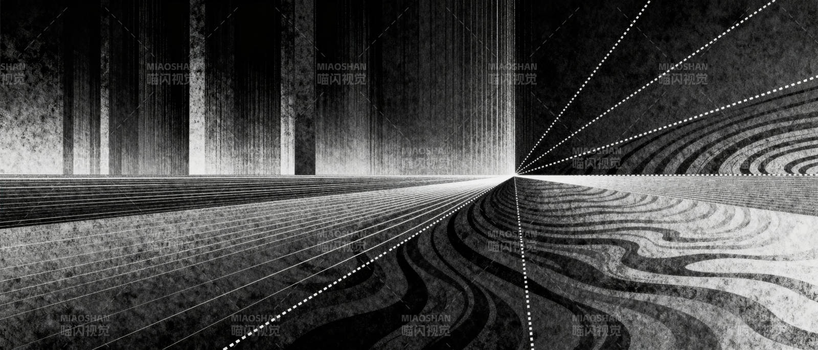 黑白迷宫之路图片