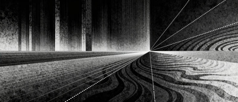 黑白迷宫之路图片