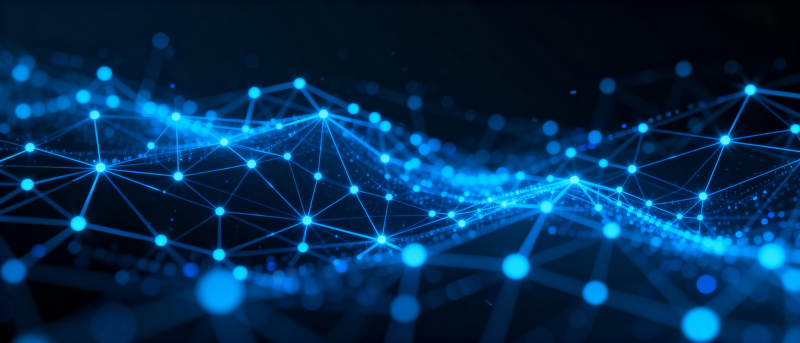 蓝色网络波纹图片