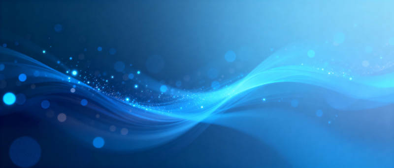 蓝色波浪光影图片