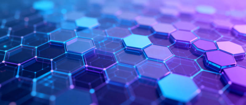 科技六边形图案图片