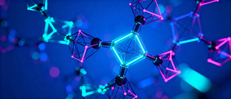 分子结构光效图图片