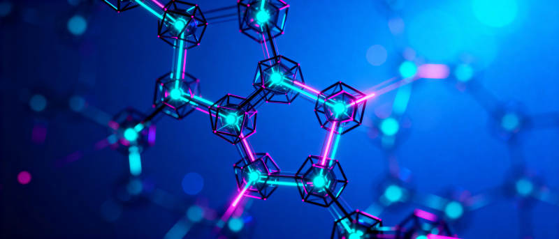 分子结构光影图图片