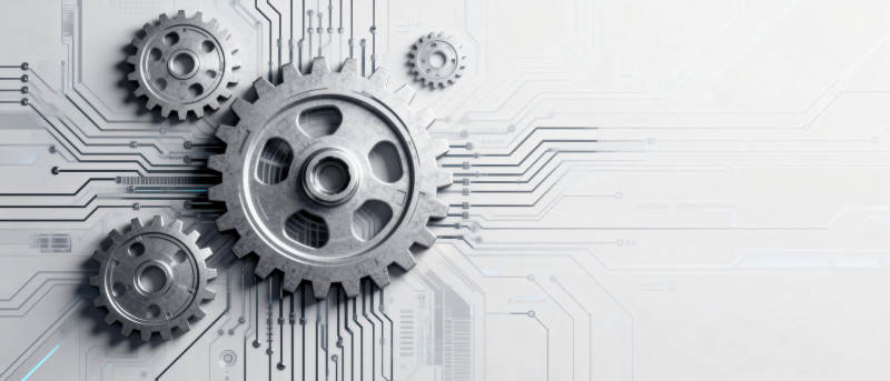 科技齿轮联动图片