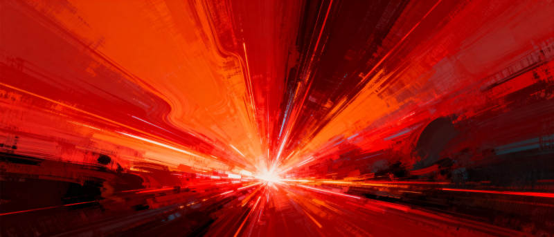 红色光芒爆发图片