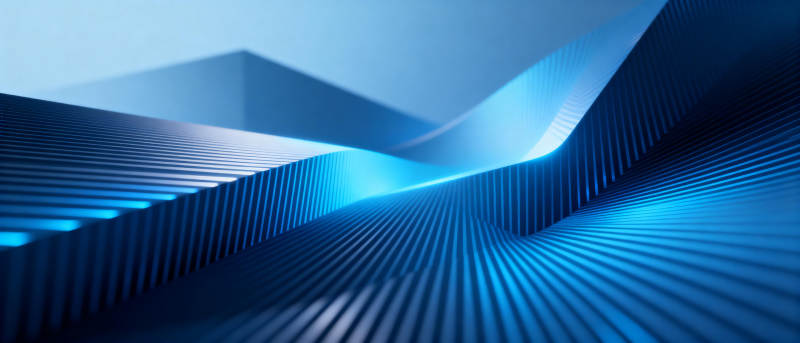 蓝色波浪线条图片