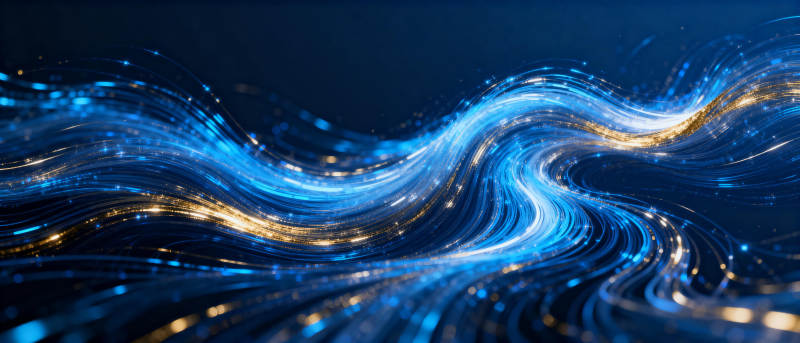 流光溢彩的波浪图片